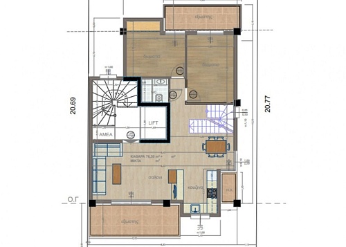 Квартира на Северо-Эгейских островах, Греция, 170 м2 фото 1