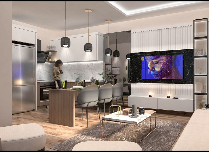 Апартаменты в Мерсине, Турция, 110 м2