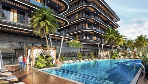 Апартаменты в Алании, Турция, 40 м2 фото 1